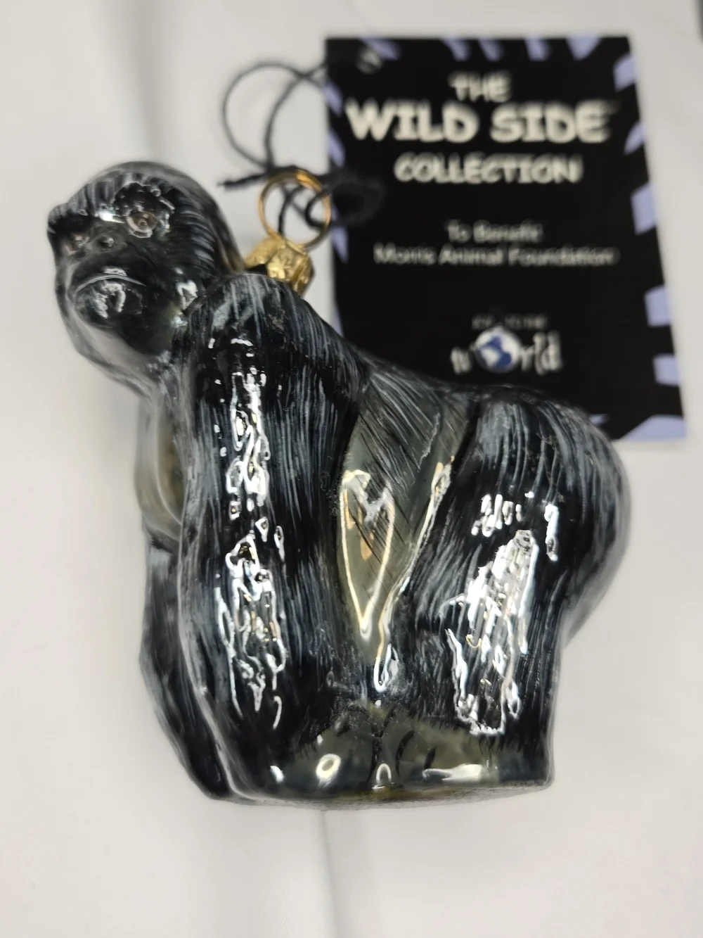 Kurt Adler Gorilla Christmas Ornament Poland Komazja Joy to the World New in Box